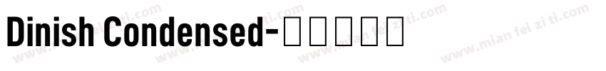 Dinish Condensed字体转换